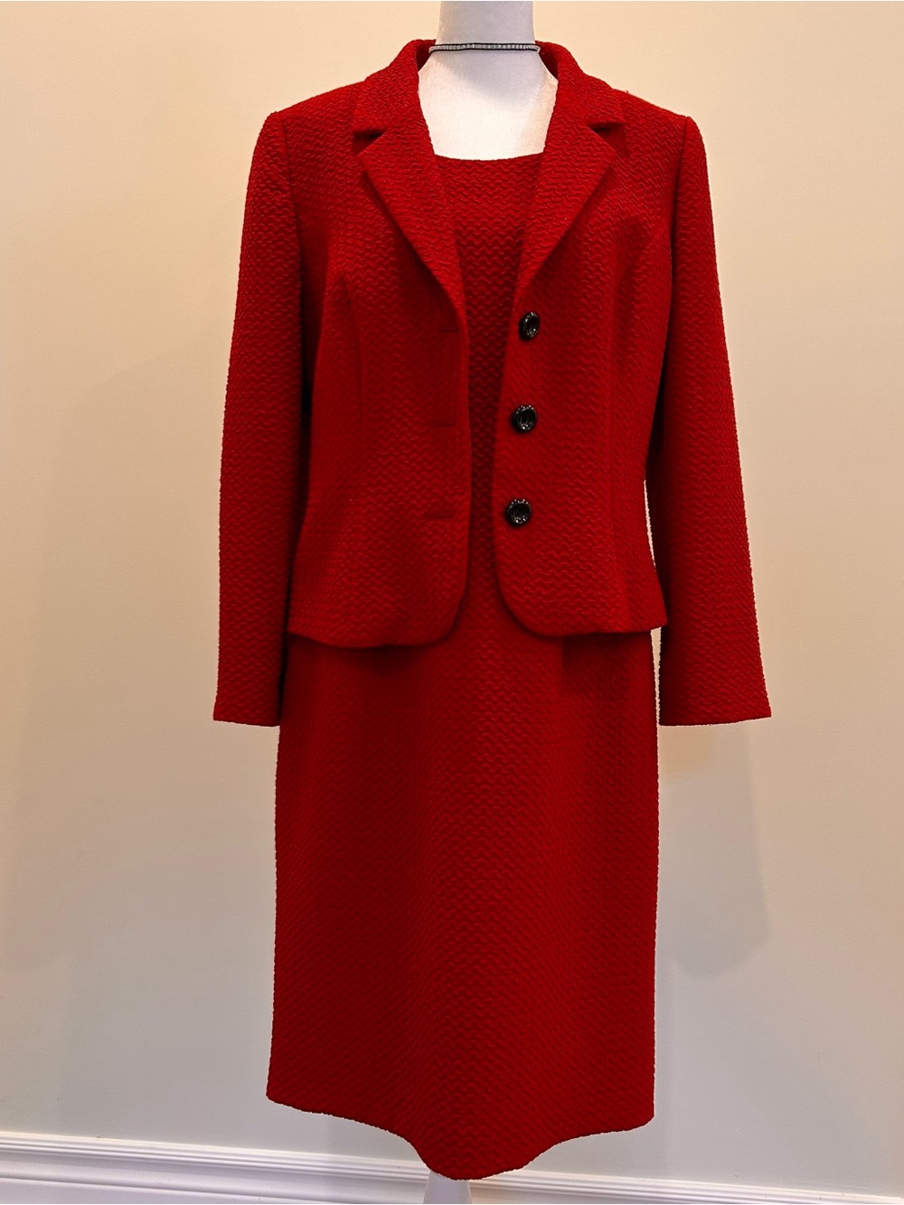 Précis Petite Suit Dress and Blazer Red Women's Petite 10